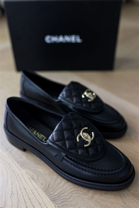 chanel platform loafer|authentic chanel loafers.